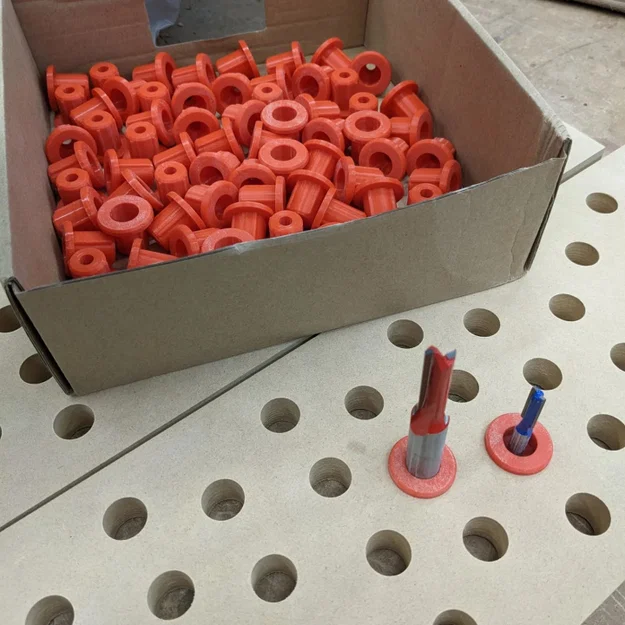 Miếng chèn giữ mũi phay (Router Bit Storage Inserts) in 3D tiết kiệm - Image 1