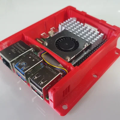 Case Raspberry Pi 5 xịn, kèm ngàm VESA (V3.6)