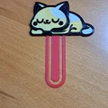 Kẹp sách in 3D hình chú mèo dễ thương (Marcador de livros Gato) - Thumbnail 2