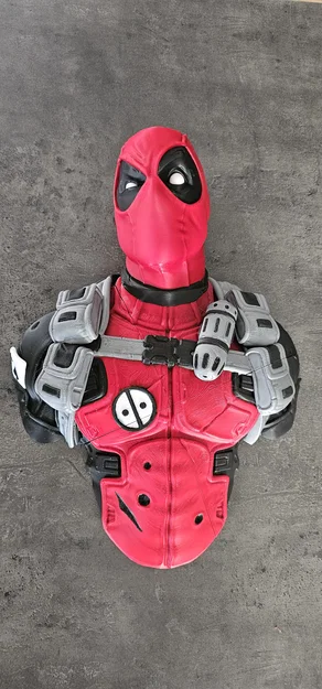 Mô hình treo tường Deadpool kích thước lớn 46cm - Tự in 3D trang trí - Image 2
