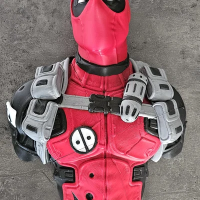 Mô hình treo tường Deadpool kích thước lớn 46cm - Tự in 3D trang trí