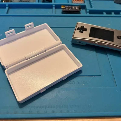 Hộp Box Case có bản lề in 3D cho Game Boy Micro