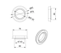 Adapter cuộn 75mm cho Winder - Image 4