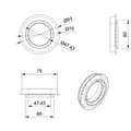 Adapter cuộn 75mm cho Winder - Thumbnail 4