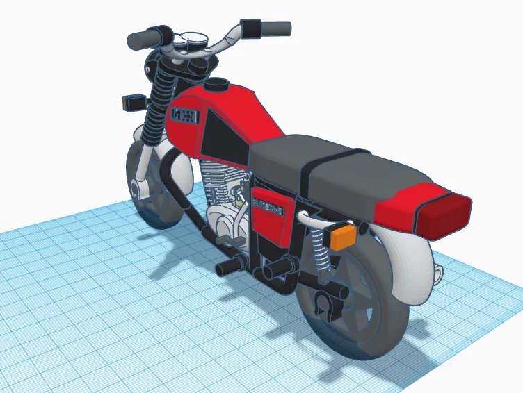 Mô hình xe máy cổ điển IZh Planeta 5 - Tải file in 3D STL chất lượng - Image 3