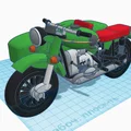 Mô hình in 3D xe mô tô 3 bánh Ural M67-36 cổ điển - Thumbnail 1