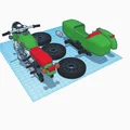Mô hình in 3D xe mô tô 3 bánh Ural M67-36 cổ điển - Thumbnail 2
