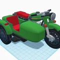 Mô hình in 3D xe mô tô 3 bánh Ural M67-36 cổ điển - Thumbnail 3