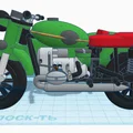 Mô hình in 3D xe mô tô 3 bánh Ural M67-36 cổ điển - Thumbnail 5