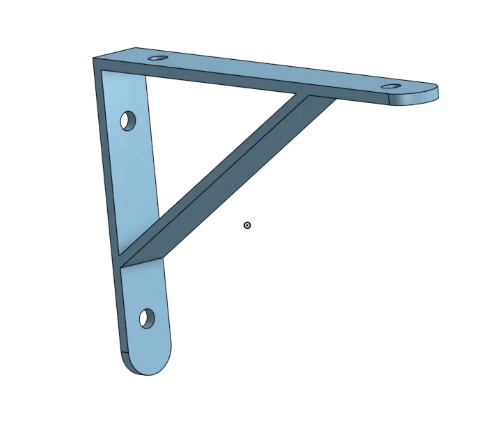 Ke đỡ kệ treo tường 100x150mm - Mẫu in 3D chịu lực tối ưu - Image 1