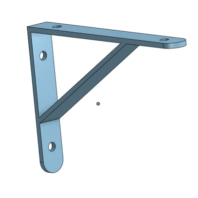 Ke đỡ kệ treo tường 100x150mm - Mẫu in 3D chịu lực tối ưu