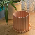 Planter #8 - Chậu trồng cây chủ đề ống nước (Pipe) kèm đế - Thumbnail 1