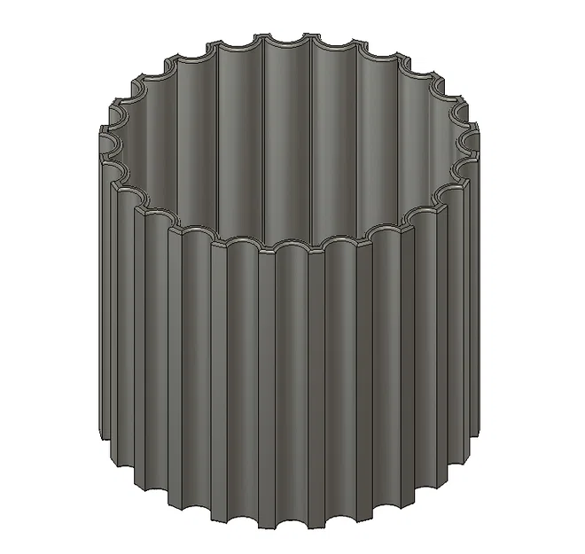 Planter #8 - Chậu trồng cây chủ đề ống nước (Pipe) kèm đế - Image 2