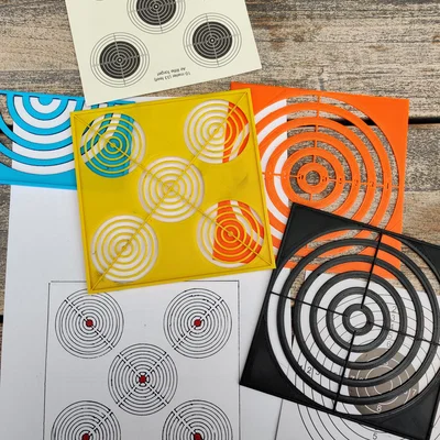 Mẫu thẻ bia bắn súng hơi (Air rifle target shooting templates)