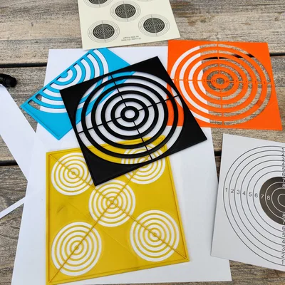 Mẫu thẻ bia bắn súng hơi (Air rifle target shooting templates)