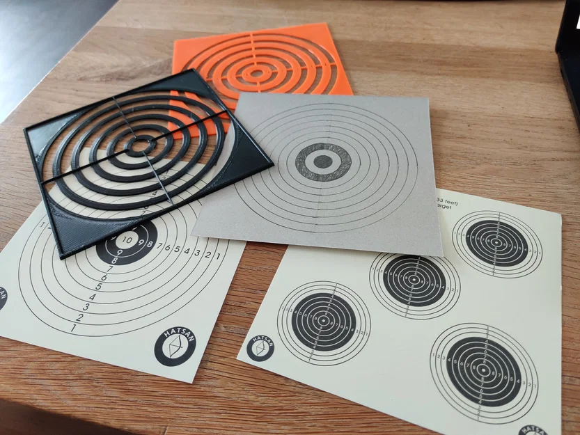 Mẫu thẻ bia bắn súng hơi (Air rifle target shooting templates) - Image 3
