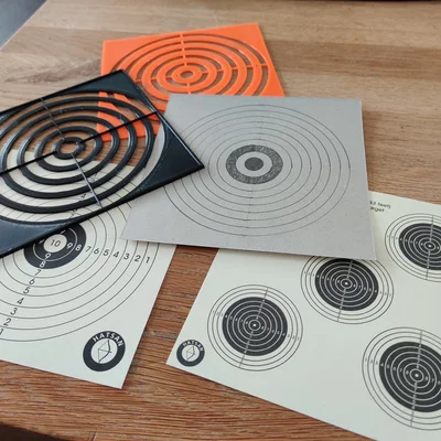 Mẫu thẻ bia bắn súng hơi (Air rifle target shooting templates)