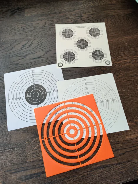 Mẫu thẻ bia bắn súng hơi (Air rifle target shooting templates) - Image 4
