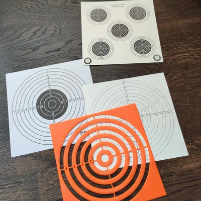 Mẫu thẻ bia bắn súng hơi (Air rifle target shooting templates)