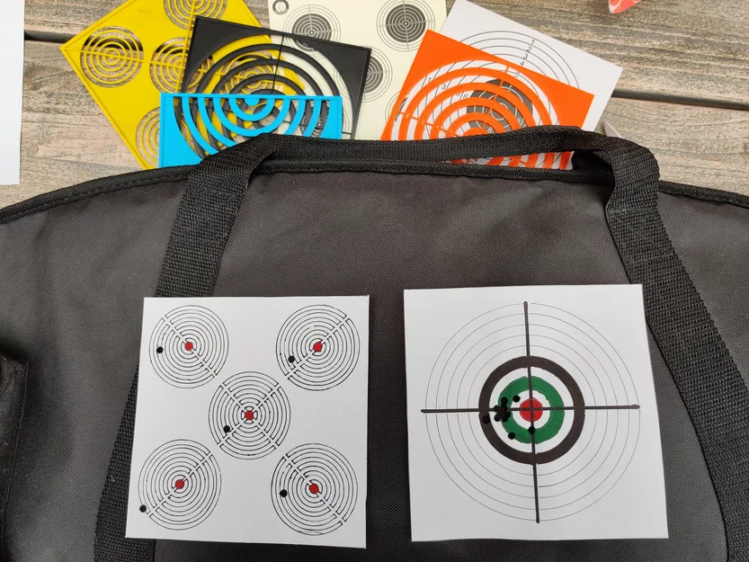 Mẫu thẻ bia bắn súng hơi (Air rifle target shooting templates) - Image 17