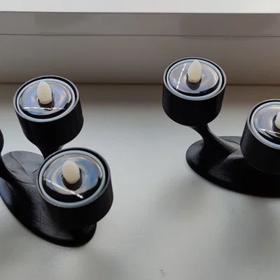 Holder nến tealight điện (1/2/3 đèn) – Teelichthalter für elektrische Teelichter