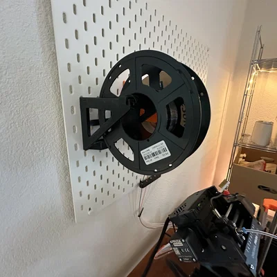 Giá treo cuộn nhựa IKEA Skadis tích hợp ngàm ống PTFE cho MMU