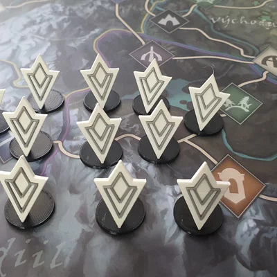 Marker nhiệm vụ + Standee cho token kẻ địch Skyrim Adventure Board Game