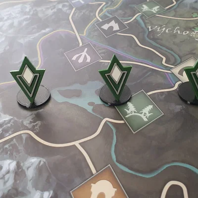Marker nhiệm vụ + Standee cho token kẻ địch Skyrim Adventure Board Game