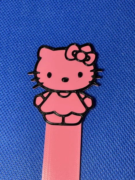 Kẹp sách Hello Kitty (Hello Kitty bookmark) - Mẫu in 3D dễ thương - Image 1