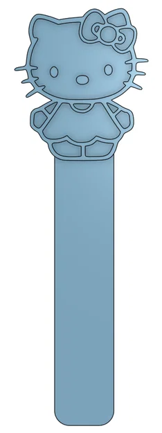 Kẹp sách Hello Kitty (Hello Kitty bookmark) - Mẫu in 3D dễ thương - Image 3