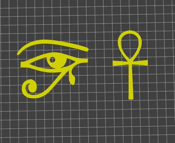 Ankh và Con Mắt (Eye of Horus) - Image 1