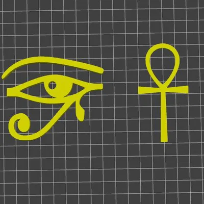 Ankh và Con Mắt (Eye of Horus)