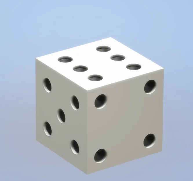 Mô hình xúc xắc (xí ngầu) 3D dùng cho trò chơi giải trí - Image 1