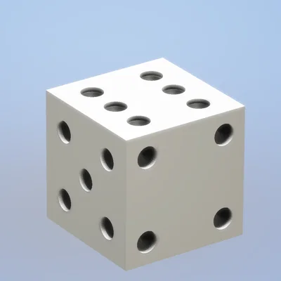 Mô hình xúc xắc (xí ngầu) 3D dùng cho trò chơi giải trí
