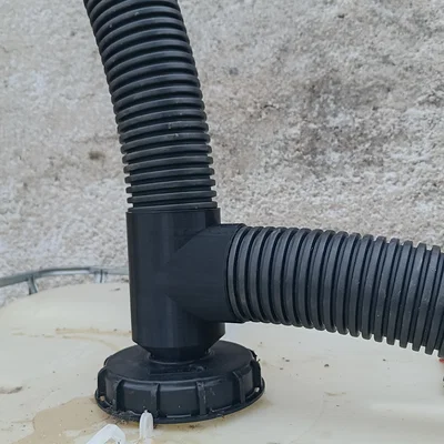 Bộ dẫn nước mưa vào thùng IBC tích hợp lưới lọc (cho ống KG 100)
