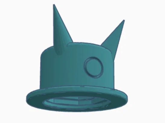 Mũ ác quỷ cho mô hình Dummy 13 - Phụ kiện trang trí in 3D ấn tượng - Image 1