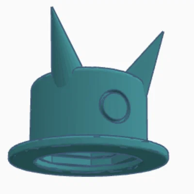 Mũ ác quỷ cho mô hình Dummy 13 - Phụ kiện trang trí in 3D ấn tượng