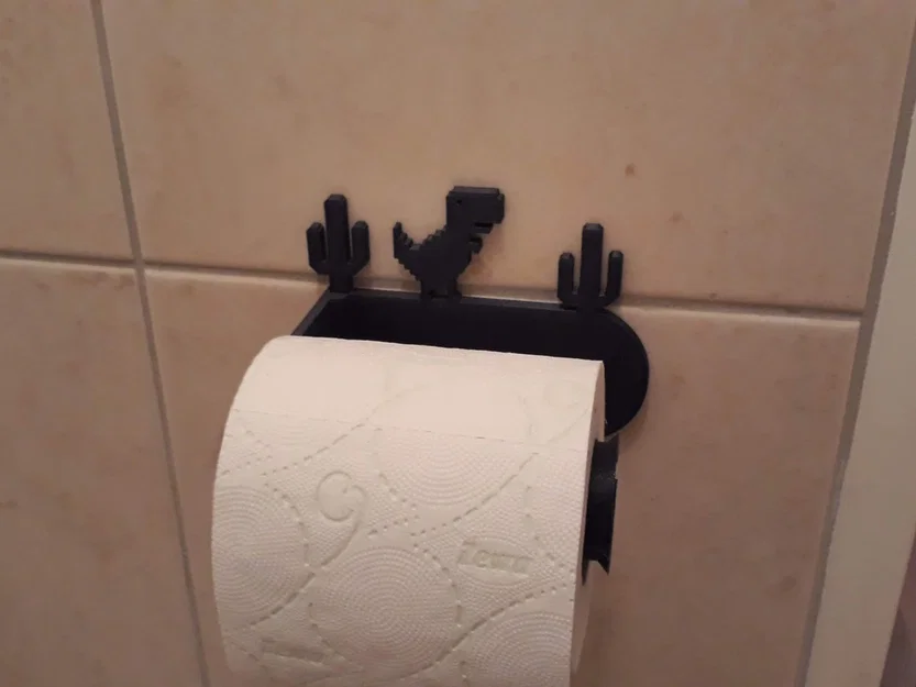 Giá treo giấy vệ sinh T-Rex (T-Rex Toilet Roll Holder) - Image 1