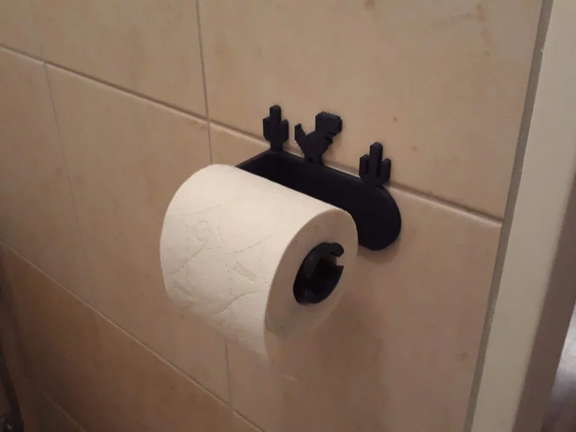Giá treo giấy vệ sinh T-Rex (T-Rex Toilet Roll Holder) - Image 2