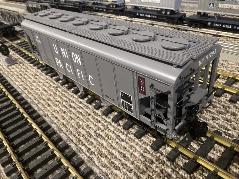 Chuyển toa Bachmann 98908 Hopper G-Scale 1:29 thành Covered Hopper 3 khoang - Image 2