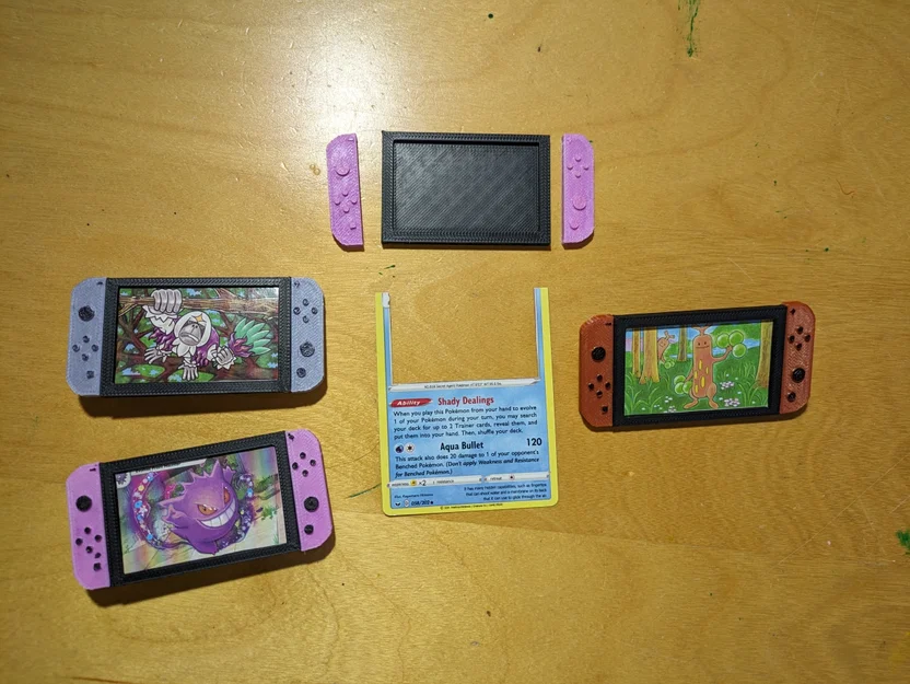 Móc khóa Nintendo Switch mini đựng thẻ bài Pokémon siêu dễ thương - Image 1