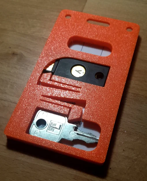 Ausweishalter – YubiKey/Schlüssel Halter – Badge holder – AirTag (Bản tiếng Việt) - Image 3