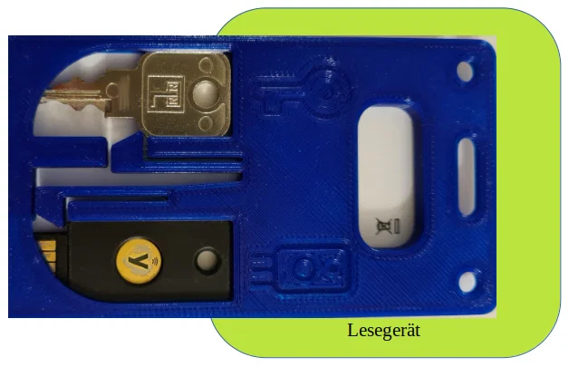 Ausweishalter – YubiKey/Schlüssel Halter – Badge holder – AirTag (Bản tiếng Việt) - Image 8