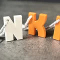 Bộ Móc Khóa Chữ A-Z (Dùng dưới 8g filament) - Thumbnail 1