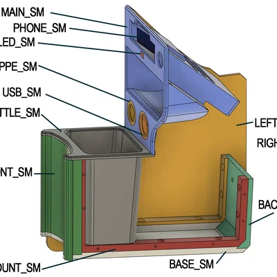Mittelkonsole cho Smart 451