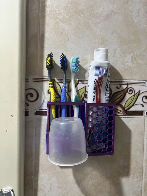 Kệ Treo Bàn Chải và Kem Đánh Răng Đa Năng Cho Phòng Tắm - Image 1