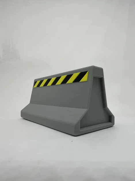 Mô hình rào chắn bê tông 3D cho đồ chơi trẻ em (Concrete Barrier) - Image 1