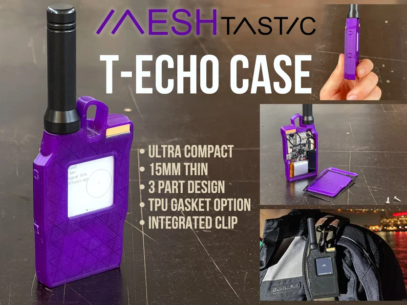 Vỏ Meshtastic T-Echo Compact Case: New V3 - Image 1