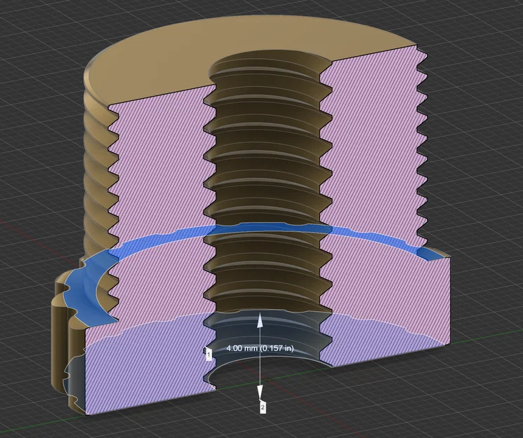 Adapter ren 5/8"-27 sang 1/4"-20 | 5/8"-27 to 1/4"-20 thread adapter - Image 3