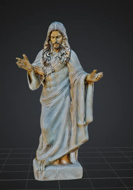 Mô hình điêu khắc Chúa Jesus (Jezus Sculpture) in 3D nghệ thuật - Image 1